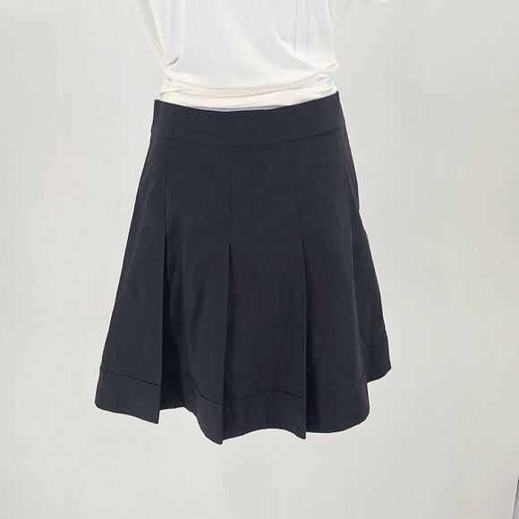 Banana Republic women's pleated peplum skirt black NWT Size 8 Office career Goth - Picture 1 of 7